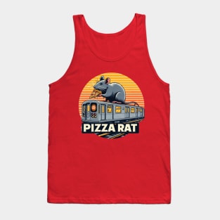 Pizza Rat New York Subway NYC Subway Train Tank Top